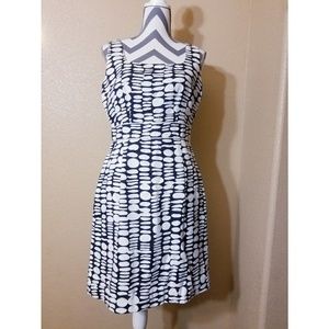 Antonio Melani Keyhole Triangle Geo Printed Dress